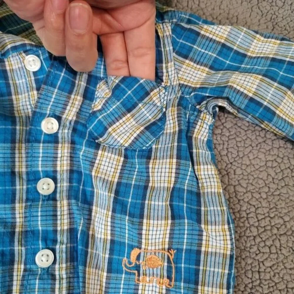 Little Wonders Newborn Matching set Shirt & Dress Pants 100%‎ Cotton
